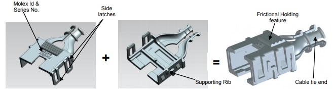 Block Diagram - Molex Mini-Fit Jr. Backshells